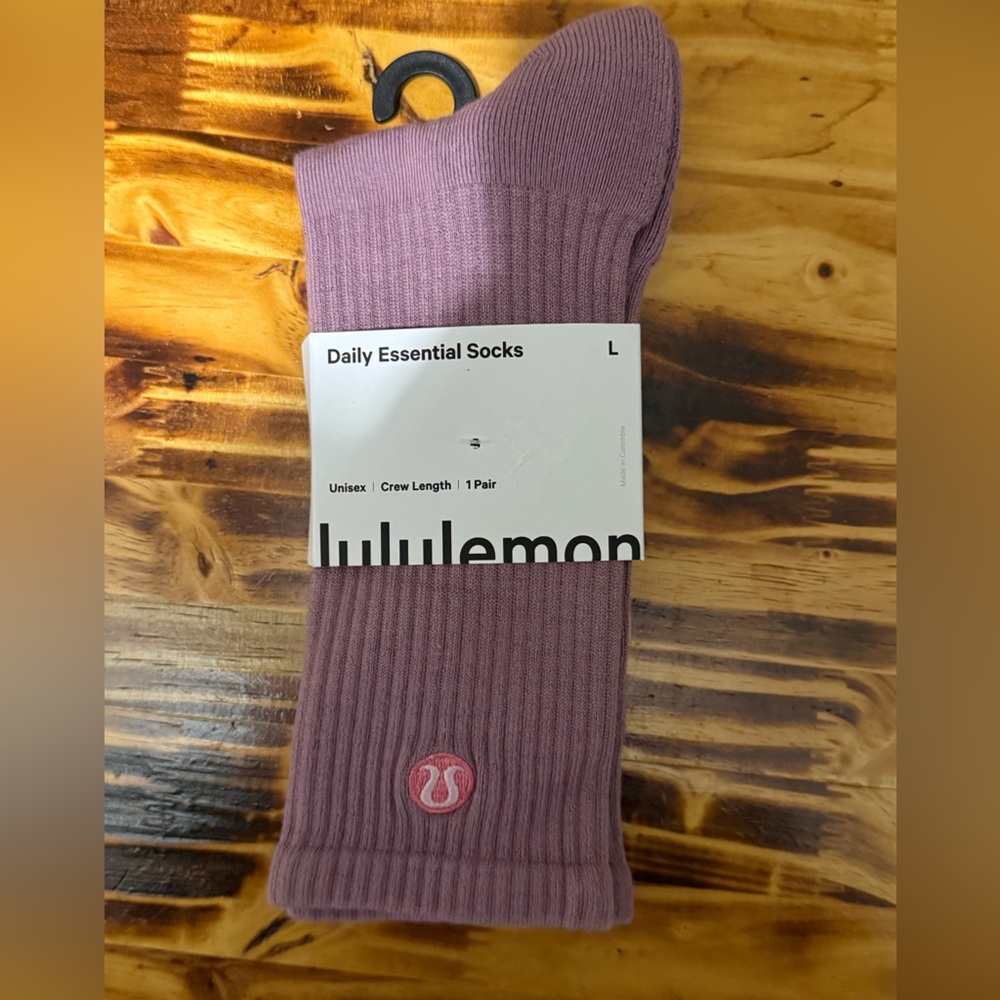 lululemon athletica Lavender Daily Essential Socks